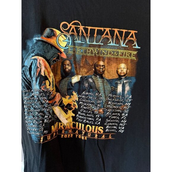 Santana men’s size large 2022 tour t-shirt - Picture 7 of 7